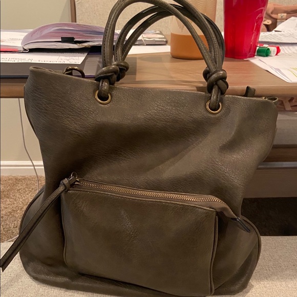 Ampere shoulder bag in navy green - Picture 2 of 3